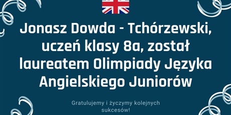 Jonasz Laureatem Ogólnopolskiej Olimpiady!