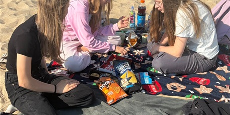 Powiększ grafikę: Klasa 6a na plaży