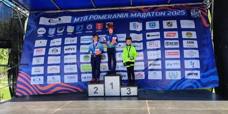 Powiększ grafikę: Rysiu na podium