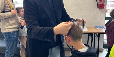 Powiększ grafikę: Uczeń podczas zawodów