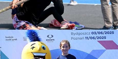  Klara z 3b w zawodach Skoku o Tyczce