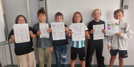 Powiększ grafikę: Lekcja języka niemieckiego w klasie 4.