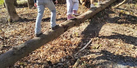 Powiększ grafikę: Uczniowie podczas wycieczki