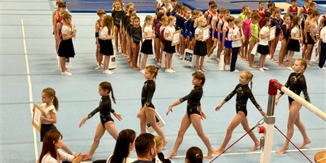 Powiększ grafikę: Uczennica podczas zawodów.