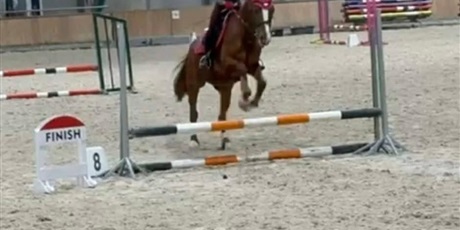 Powiększ grafikę: Uczennica podczas zawodów