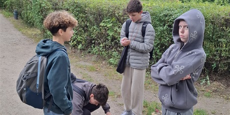 Powiększ grafikę: Uczniowie 7b podczas warsztatów