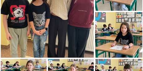 Powiększ grafikę: Uczniowie podczas konkursu.