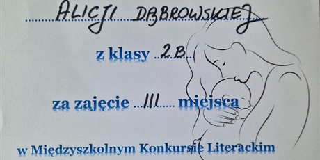 Powiększ grafikę: Dyplom uczennicy