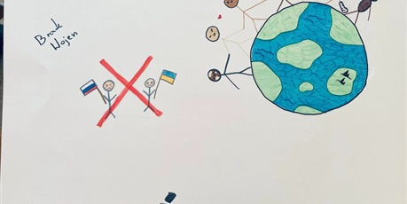 Powiększ grafikę: Plakat wykonany przez uczniów
