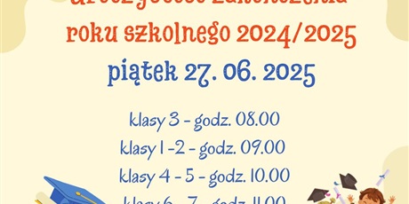Zakończenie roku szkolnego
