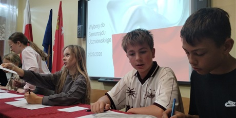 Powiększ grafikę: Wybory na Przewodniczącego Szkolnego Samorządu