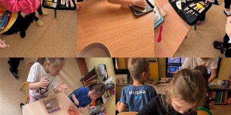 Powiększ grafikę: Uczniowie podczas zajęć
