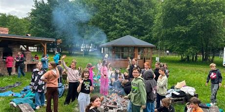 Powiększ grafikę: Klasy 3a i 5a na wycieczce.