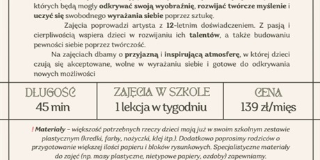 Powiększ grafikę: Zajęcia kreatywno-artystyczne